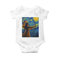 Native American Indian Women Baby Onesie Starry Night Indigenous Pride - Wonder Print Shop