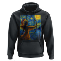 Native American Indian Women Hoodie Starry Night Indigenous Pride - Wonder Print Shop