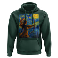 Native American Indian Women Hoodie Starry Night Indigenous Pride - Wonder Print Shop