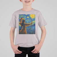 Native American Indian Women T Shirt For Kid Starry Night Indigenous Pride - Wonder Print Shop