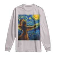 Native American Indian Women Long Sleeve Shirt Starry Night Indigenous Pride - Wonder Print Shop
