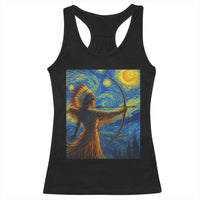 Native American Indian Women Racerback Tank Top Starry Night Indigenous Pride - Wonder Print Shop