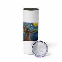 Native American Indian Women Skinny Tumbler Starry Night Indigenous Pride
