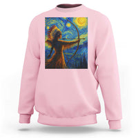 Native American Indian Women Sweatshirt Starry Night Indigenous Pride - Wonder Print Shop