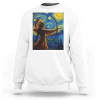 Native American Indian Women Sweatshirt Starry Night Indigenous Pride - Wonder Print Shop