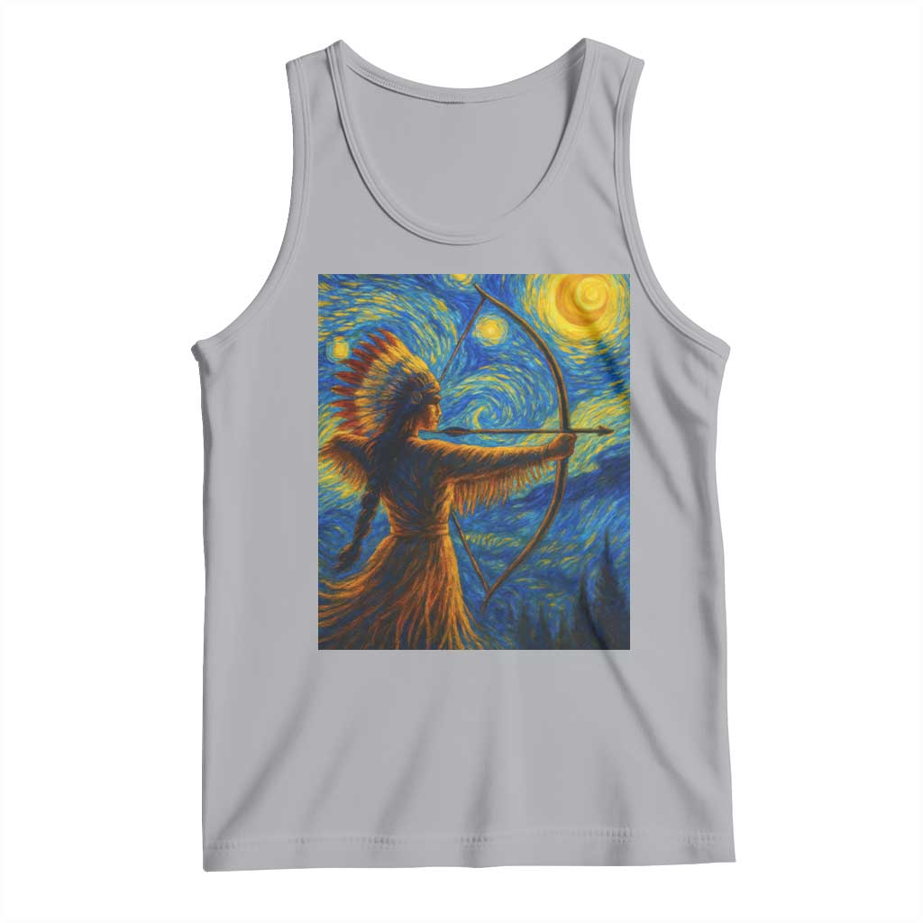 Native American Indian Women Tank Top Starry Night Indigenous Pride - Wonder Print Shop