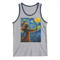 Native American Indian Women Tank Top Starry Night Indigenous Pride - Wonder Print Shop