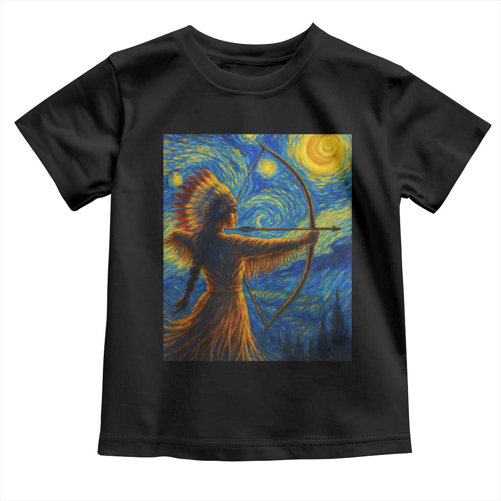 Native American Indian Women Toddler T Shirt Starry Night Indigenous Pride - Wonder Print Shop