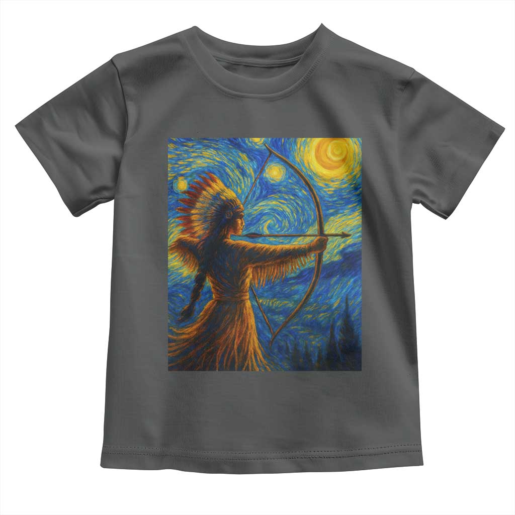 Native American Indian Women Toddler T Shirt Starry Night Indigenous Pride - Wonder Print Shop