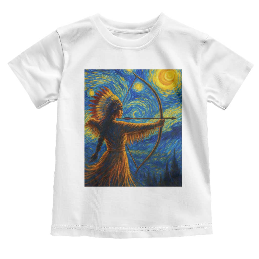 Native American Indian Women Toddler T Shirt Starry Night Indigenous Pride - Wonder Print Shop