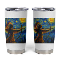 Native American Indian Women Tumbler Cup Starry Night Indigenous Pride