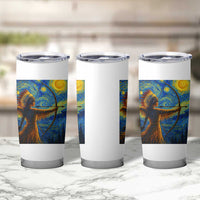 Native American Indian Women Tumbler Cup Starry Night Indigenous Pride