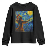 Native American Indian Women Youth Sweatshirt Starry Night Indigenous Pride - Wonder Print Shop