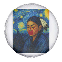 Native American MMIW Spare Tire Cover Starry Night Indigenous People Day - Wonder Print Shop