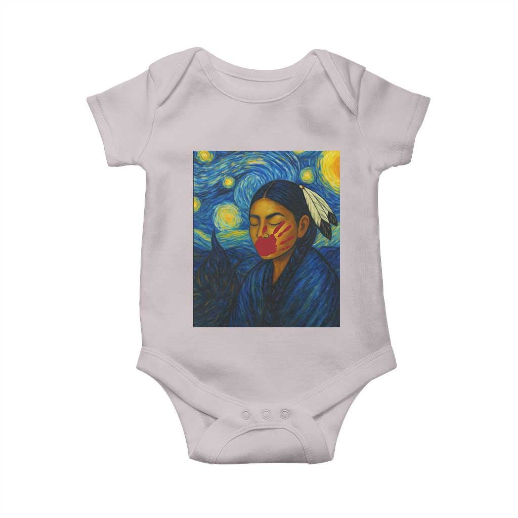 Native American MMIW Baby Onesie Starry Night Indigenous People Day - Wonder Print Shop