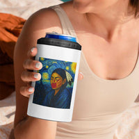Native American MMIW 4 in 1 Can Cooler Tumbler Starry Night Indigenous People Day