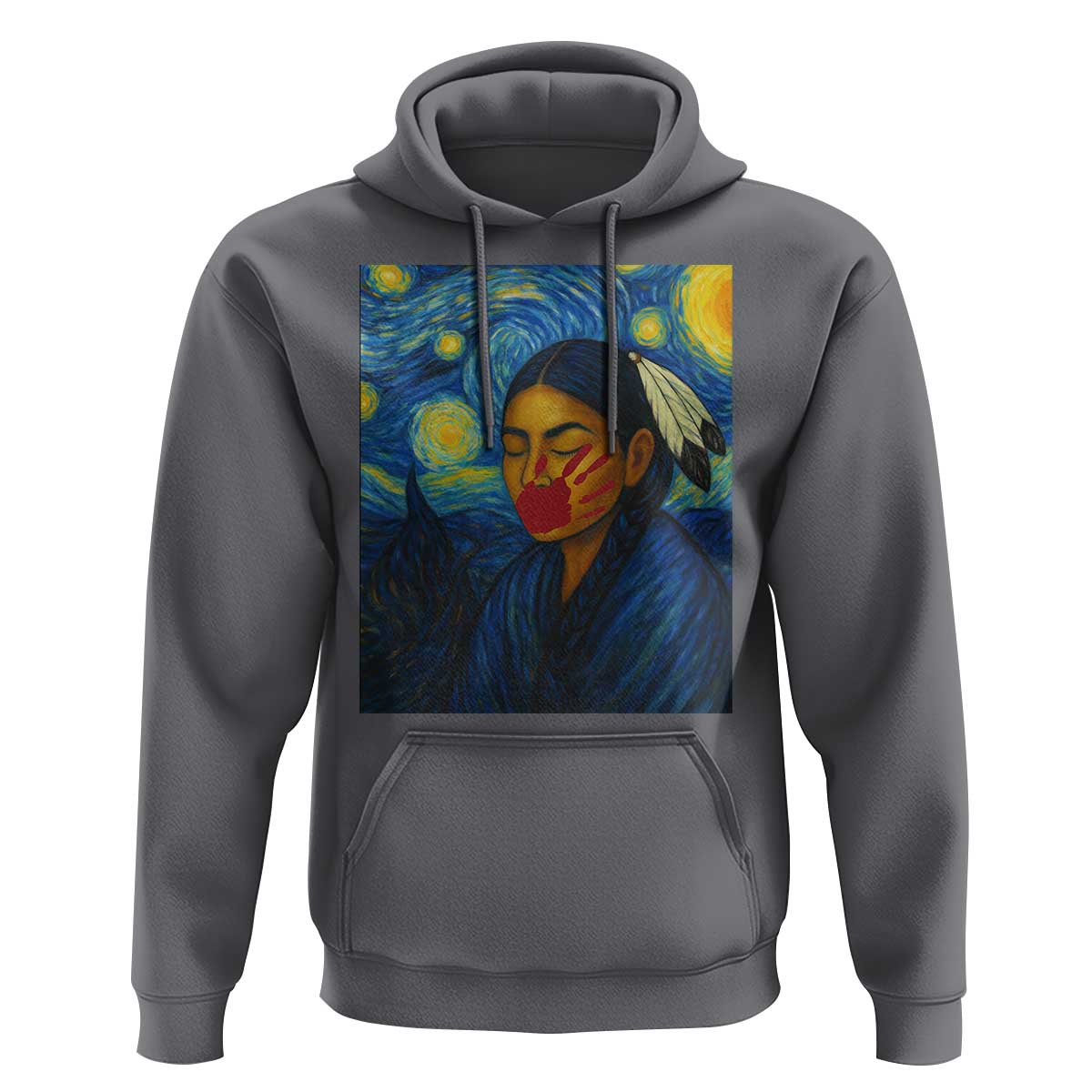 Native American MMIW Hoodie Starry Night Indigenous People Day - Wonder Print Shop
