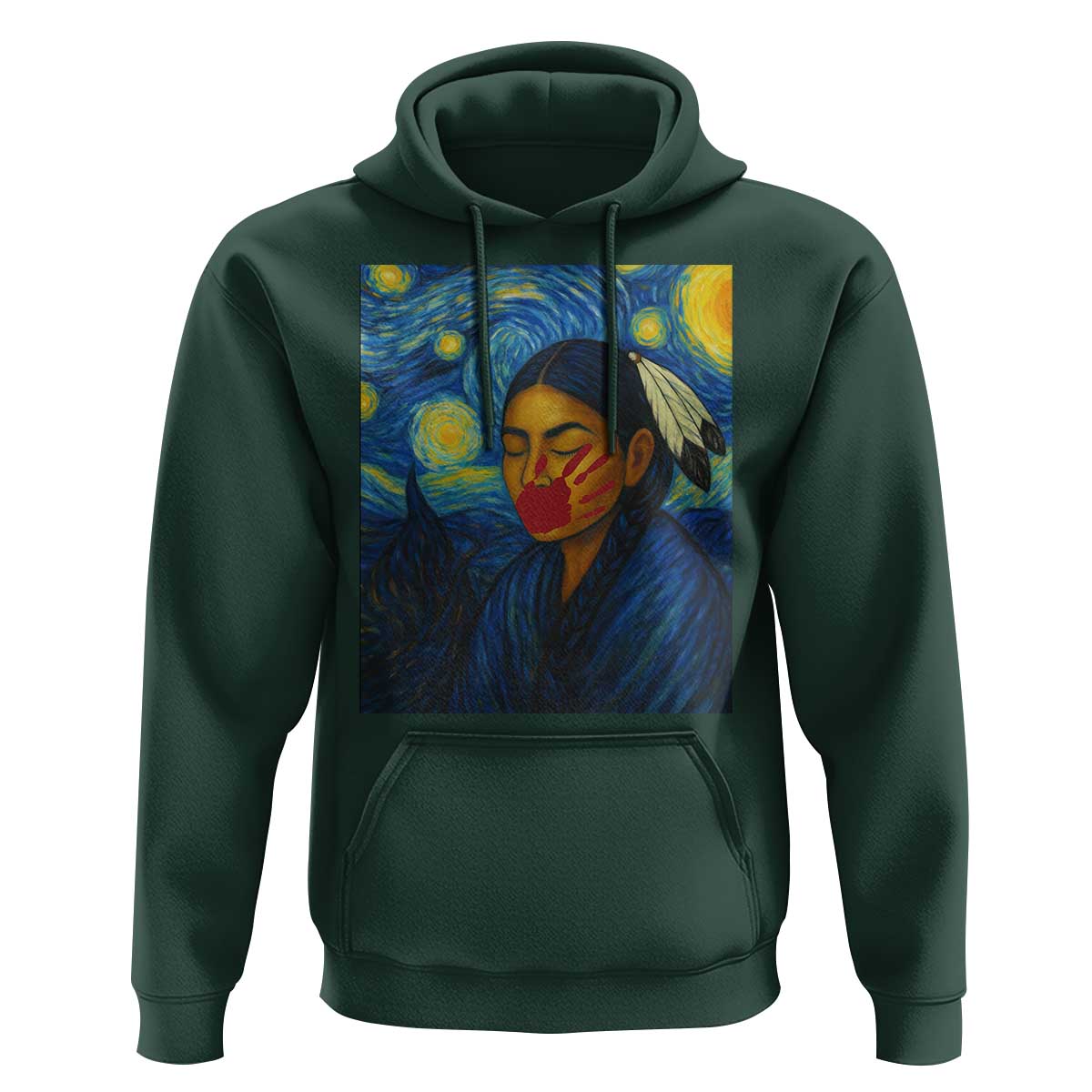 Native American MMIW Hoodie Starry Night Indigenous People Day - Wonder Print Shop