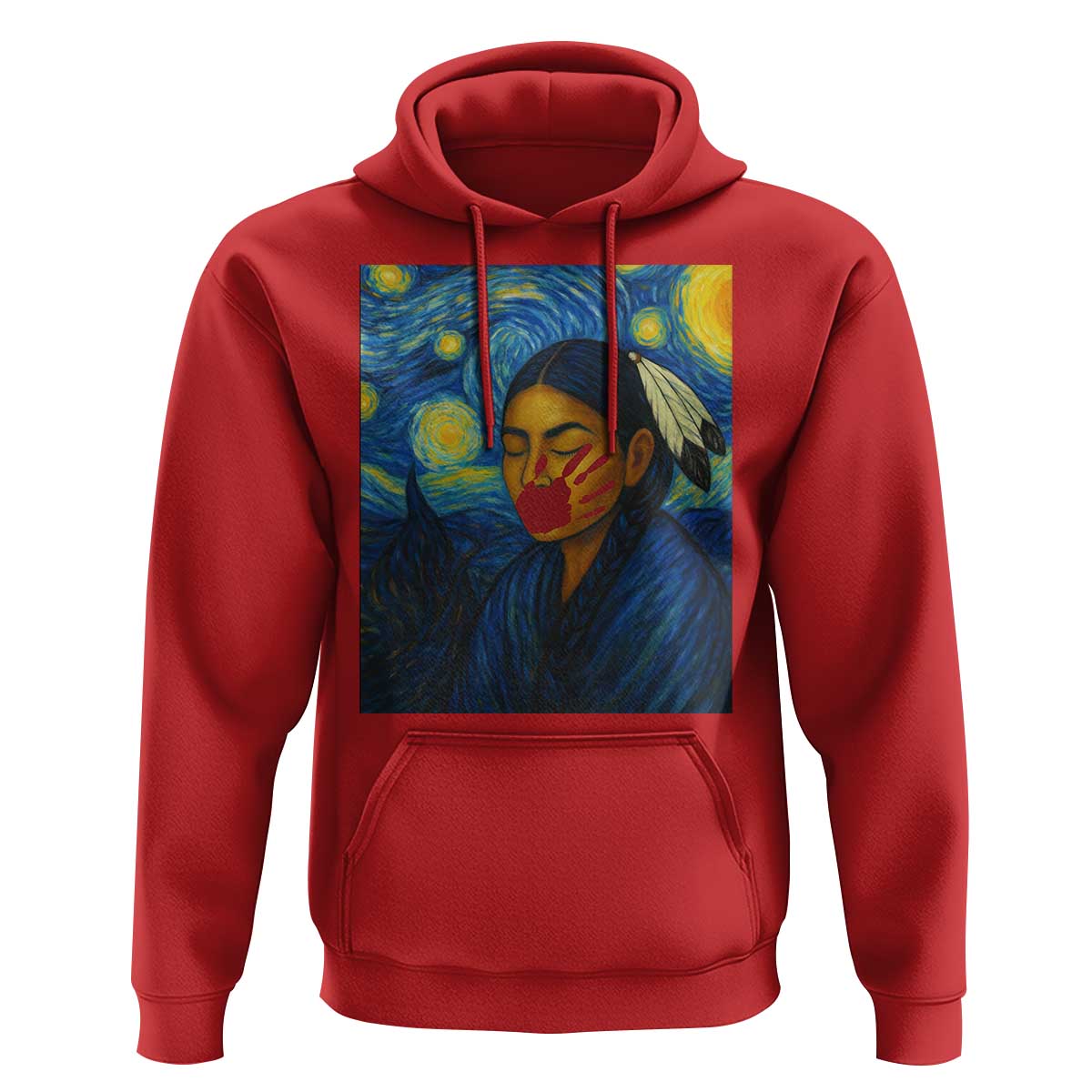 Native American MMIW Hoodie Starry Night Indigenous People Day - Wonder Print Shop