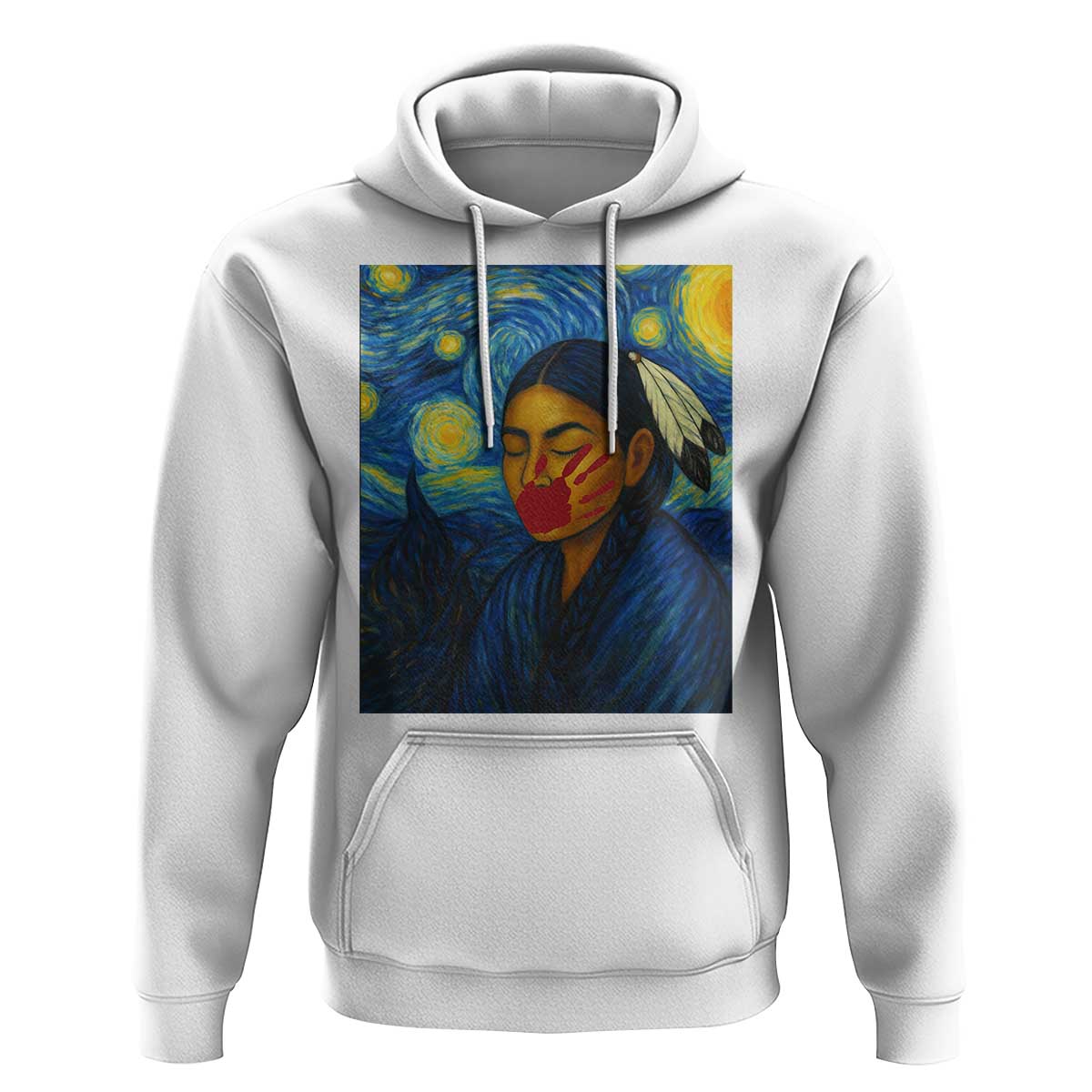 Native American MMIW Hoodie Starry Night Indigenous People Day - Wonder Print Shop
