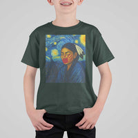 Native American MMIW T Shirt For Kid Starry Night Indigenous People Day - Wonder Print Shop