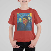 Native American MMIW T Shirt For Kid Starry Night Indigenous People Day - Wonder Print Shop