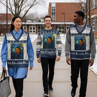 Native American MMIW V-Neck Knit Sweater Vest Starry Night Indigenous People Day - Wonder Print Shop