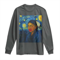 Native American MMIW Long Sleeve Shirt Starry Night Indigenous People Day - Wonder Print Shop