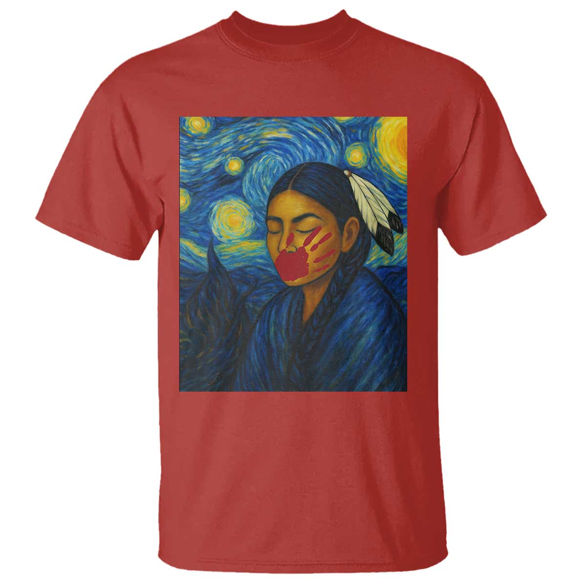 Native American MMIW T Shirt Starry Night Indigenous People Day - Wonder Print Shop