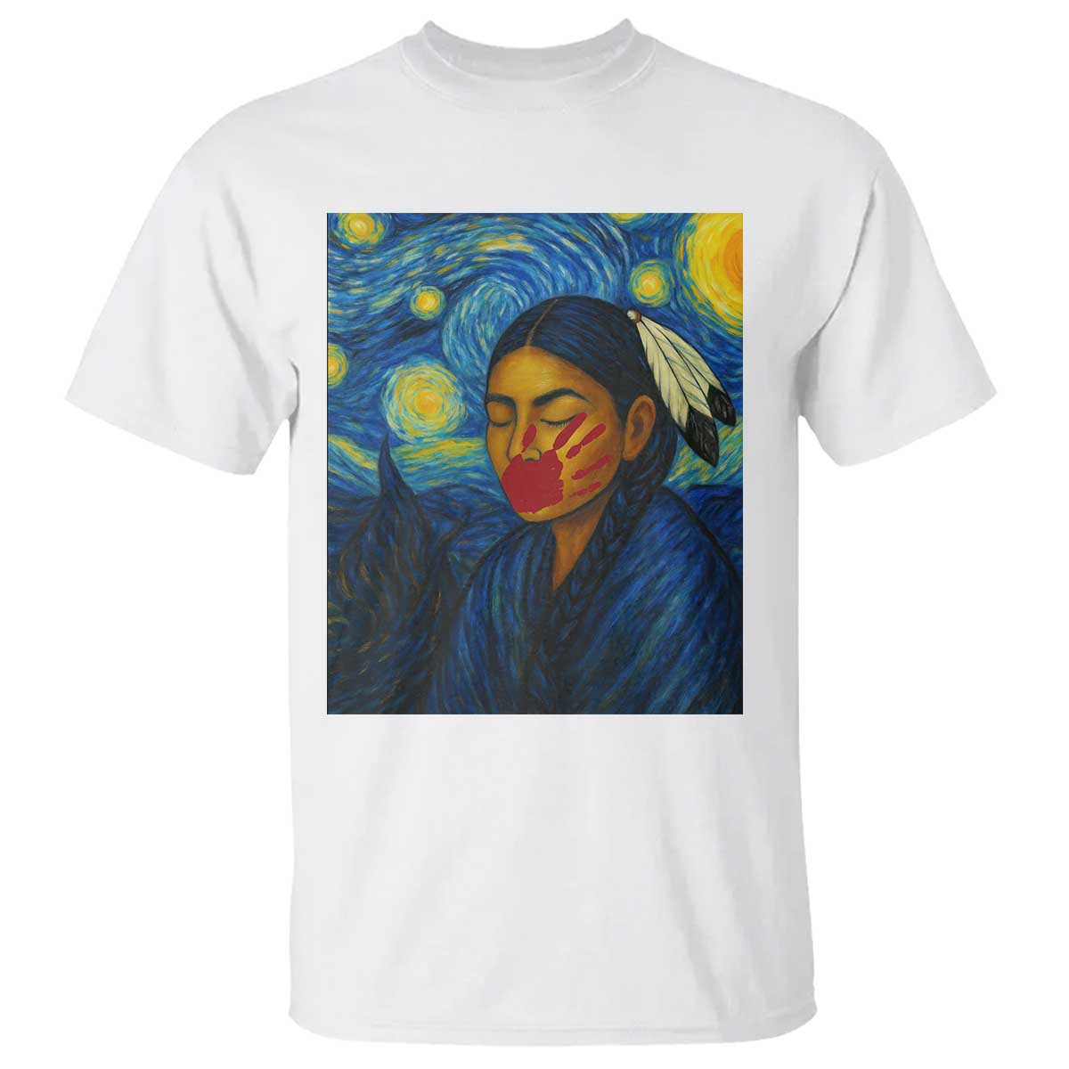 Native American MMIW T Shirt Starry Night Indigenous People Day - Wonder Print Shop
