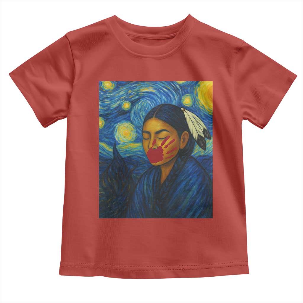 Native American MMIW Toddler T Shirt Starry Night Indigenous People Day - Wonder Print Shop