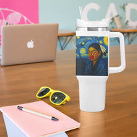 Native American MMIW Tumbler With Handle Starry Night Indigenous People Day