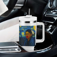 Native American MMIW Tumbler With Handle Starry Night Indigenous People Day