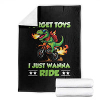 Motocross Dirt Bike Boys Throw Blanket Forget Toys I Just Wanna Ride - Wonder Print Shop