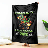 Motocross Dirt Bike Boys Throw Blanket Forget Toys I Just Wanna Ride - Wonder Print Shop