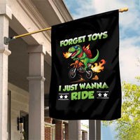 Motocross Dirt Bike Boys Garden Flag Forget Toys I Just Wanna Ride - Wonder Print Shop