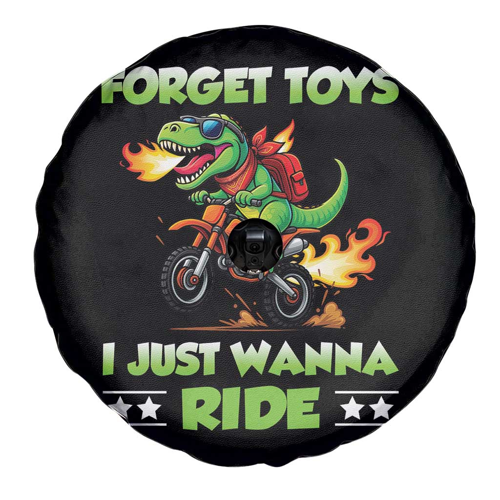 Motocross Dirt Bike Boys Spare Tire Cover Forget Toys I Just Wanna Ride - Wonder Print Shop