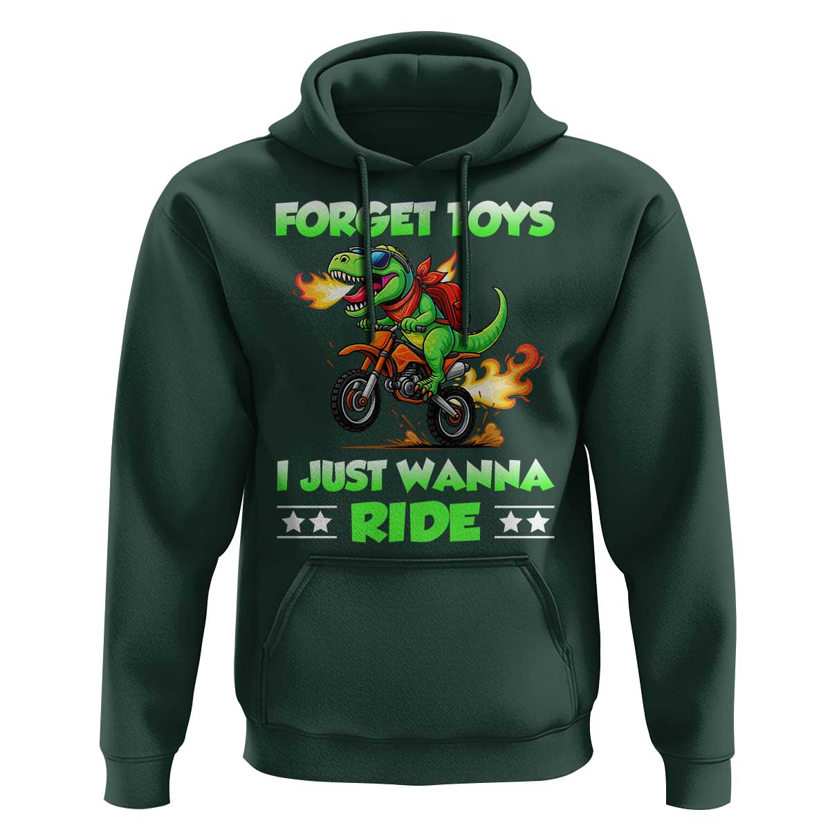 Motocross Dirt Bike Boys Hoodie Forget Toys I Just Wanna Ride - Wonder Print Shop