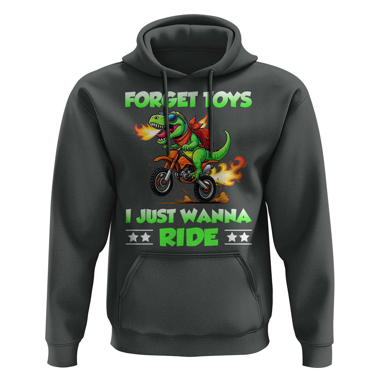 Motocross Dirt Bike Boys Hoodie Forget Toys I Just Wanna Ride - Wonder Print Shop