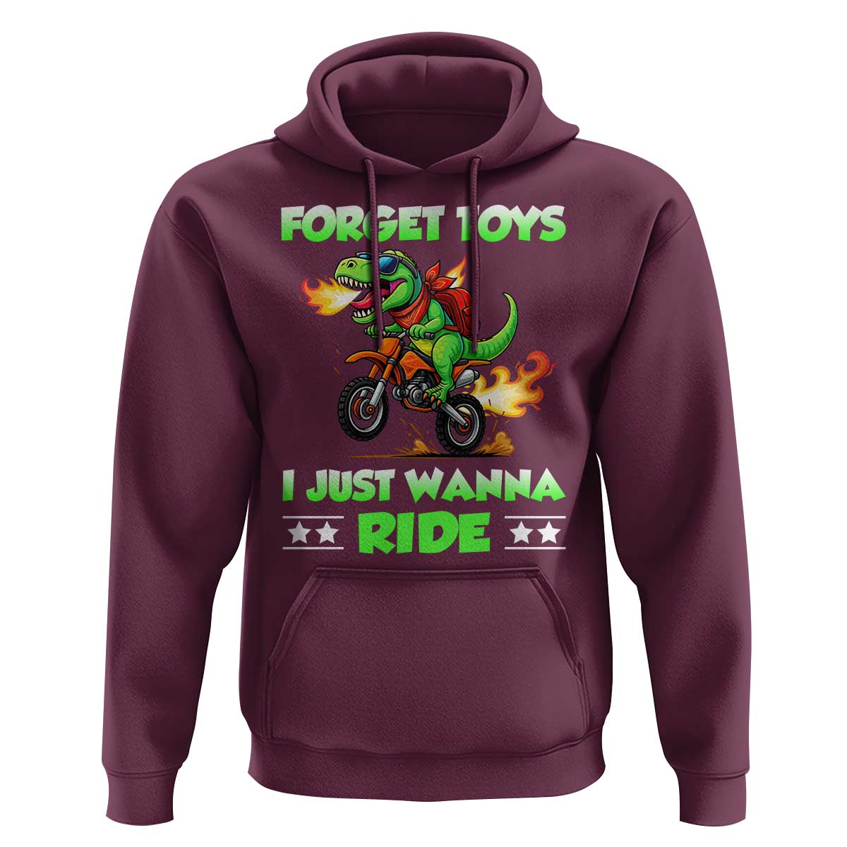 Motocross Dirt Bike Boys Hoodie Forget Toys I Just Wanna Ride - Wonder Print Shop