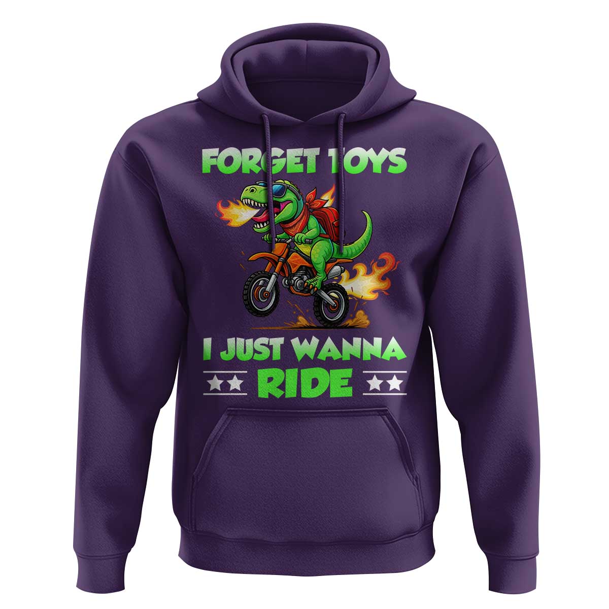 Motocross Dirt Bike Boys Hoodie Forget Toys I Just Wanna Ride - Wonder Print Shop