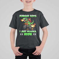 Motocross Dirt Bike Boys T Shirt For Kid Forget Toys I Just Wanna Ride - Wonder Print Shop
