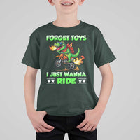 Motocross Dirt Bike Boys T Shirt For Kid Forget Toys I Just Wanna Ride - Wonder Print Shop