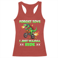 Motocross Dirt Bike Boys Racerback Tank Top Forget Toys I Just Wanna Ride - Wonder Print Shop