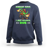Motocross Dirt Bike Boys Sweatshirt Forget Toys I Just Wanna Ride - Wonder Print Shop