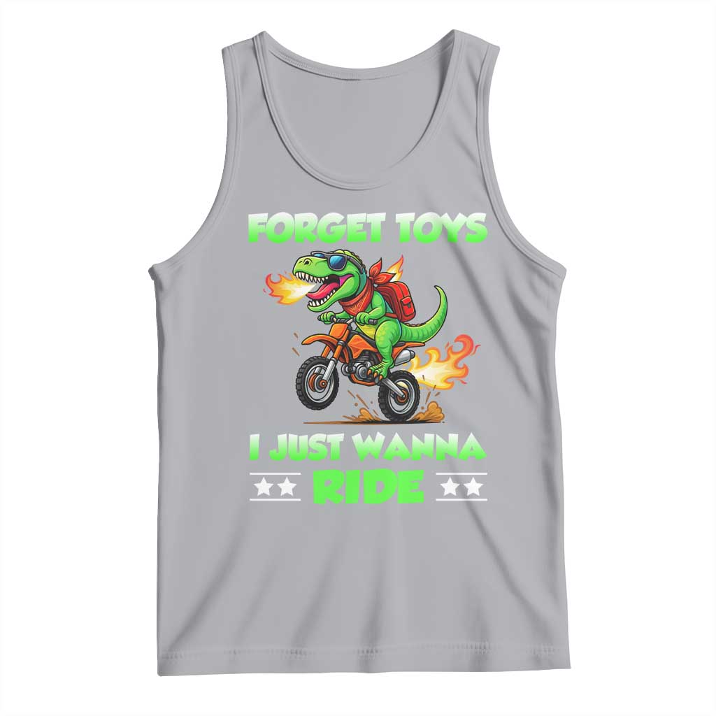 Motocross Dirt Bike Boys Tank Top Forget Toys I Just Wanna Ride - Wonder Print Shop