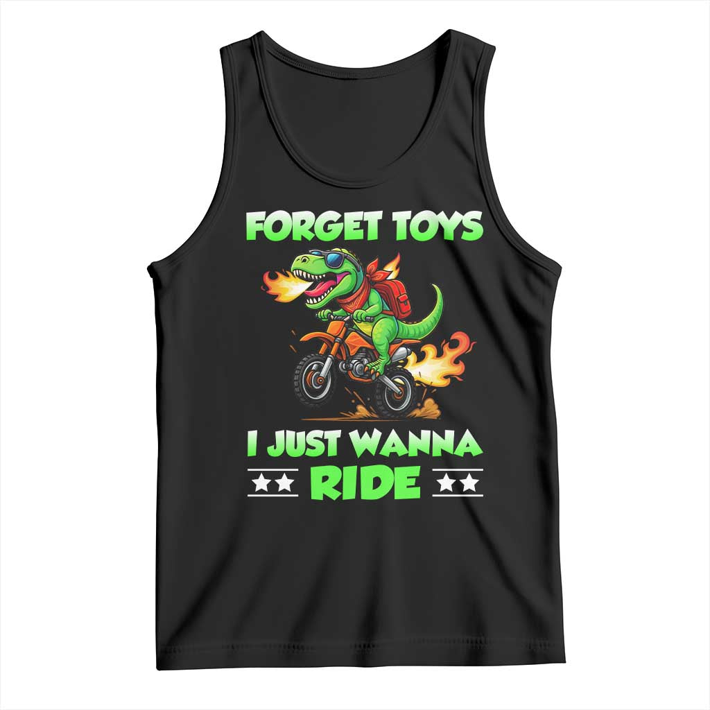 Motocross Dirt Bike Boys Tank Top Forget Toys I Just Wanna Ride - Wonder Print Shop