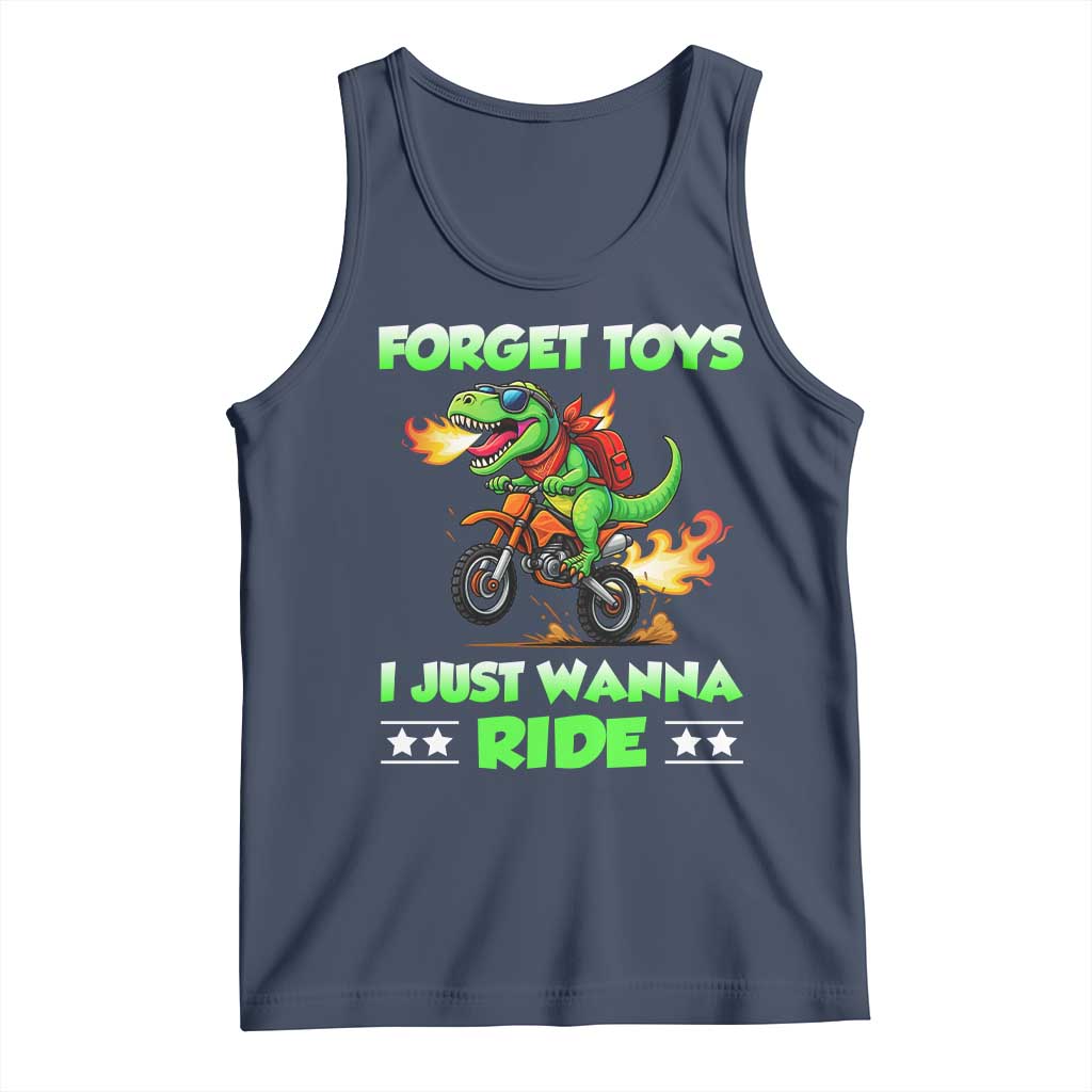 Motocross Dirt Bike Boys Tank Top Forget Toys I Just Wanna Ride - Wonder Print Shop