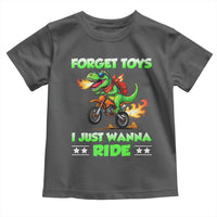 Motocross Dirt Bike Boys Toddler T Shirt Forget Toys I Just Wanna Ride - Wonder Print Shop