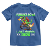 Motocross Dirt Bike Boys Toddler T Shirt Forget Toys I Just Wanna Ride - Wonder Print Shop